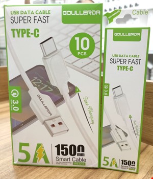 کابل شارژ تایپ سی Goullerda مدل WE-C10 پک 10 عددی