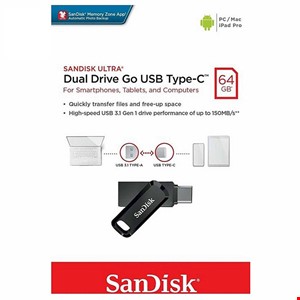 فلش مموری اورجینال سن دیسک مدل SanDisk Ultra Dual Drive Go 32GB