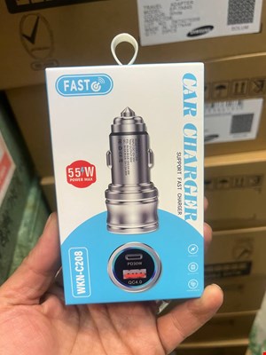 شارژر فندکی دو پورت فلزی WKN-C208